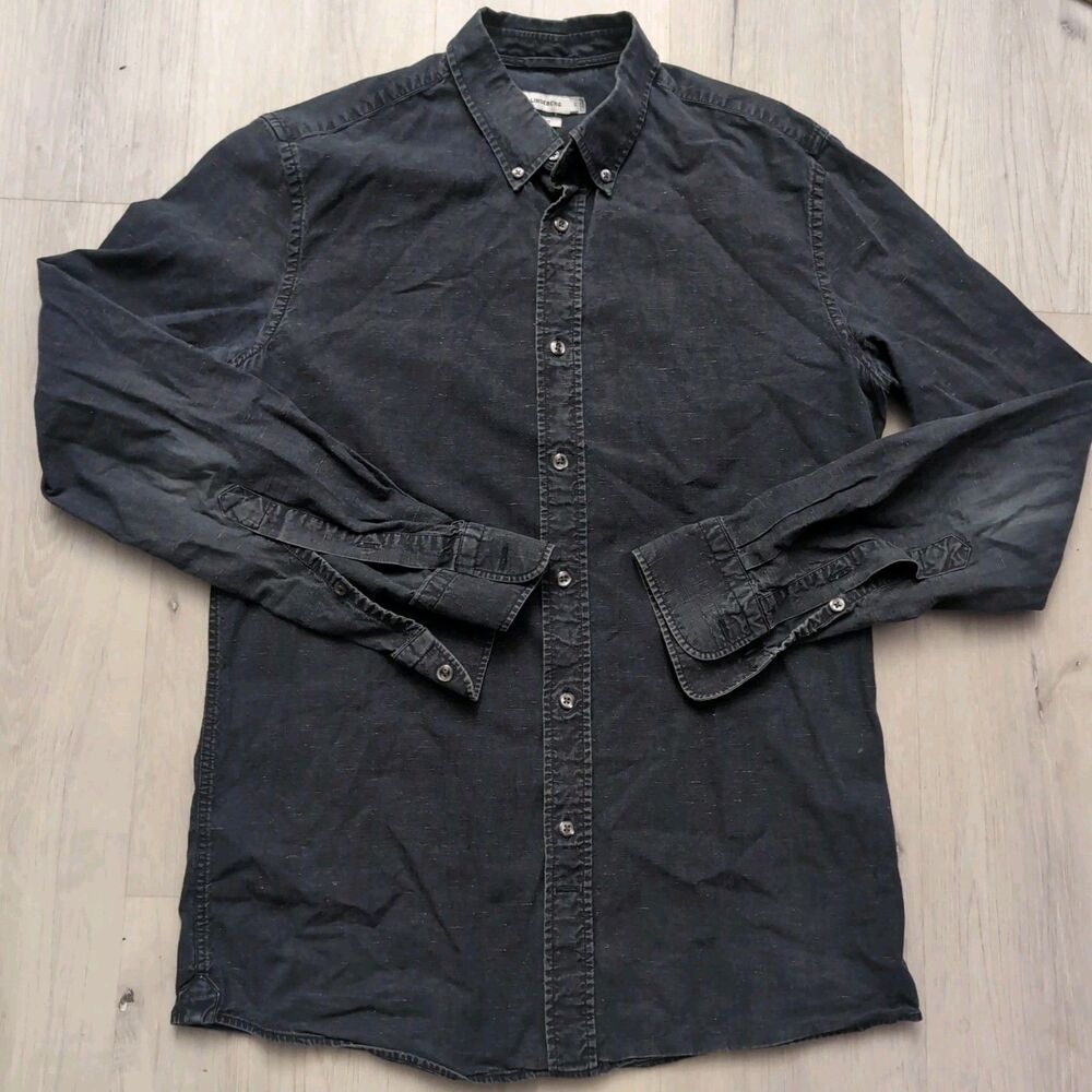 J Lindeberg Shirt Mens Medium Long Sleeve Slim Fit Button Up Shirt J.Lindeberg